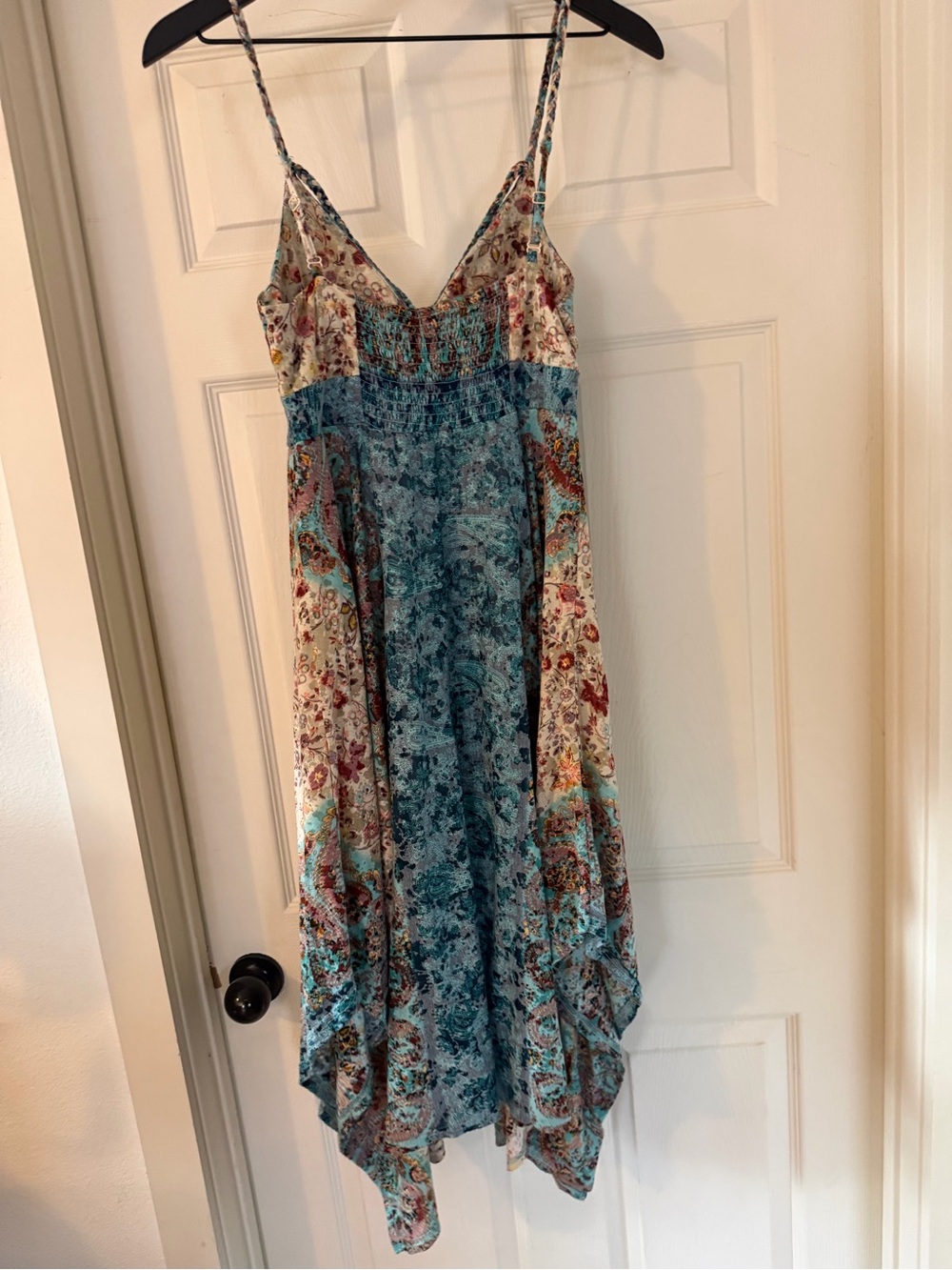 American Rag Blue & Brown Paisley Maxi Dress with Spaghetti Straps - Picture 6 of 8